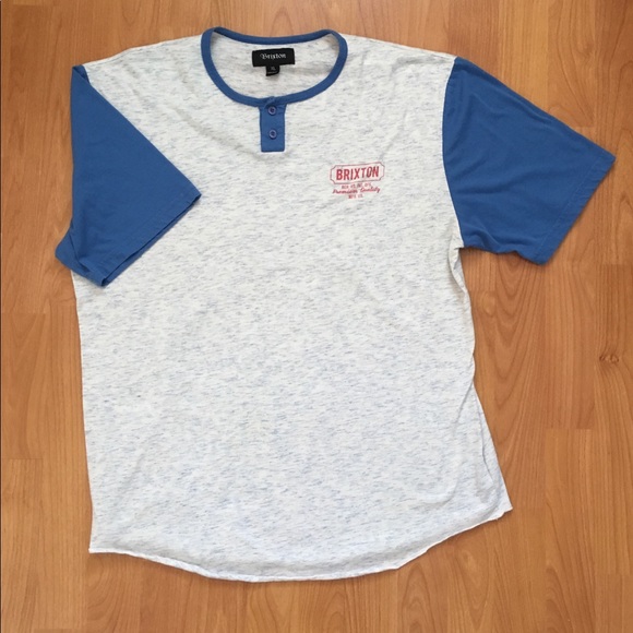 Brixton Logo Short Sleeve Baseball T-Shirt XL - Picture 2 of 7